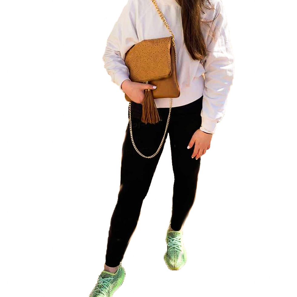 תמונה ממוזערת: Brown Leather Zipper Clutch Model