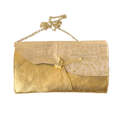 LETICIA レチシア HOOK 01 (Gold) BCBGMAXAZRIA Ladies BG6091 Golden Case Gold Python Embossed