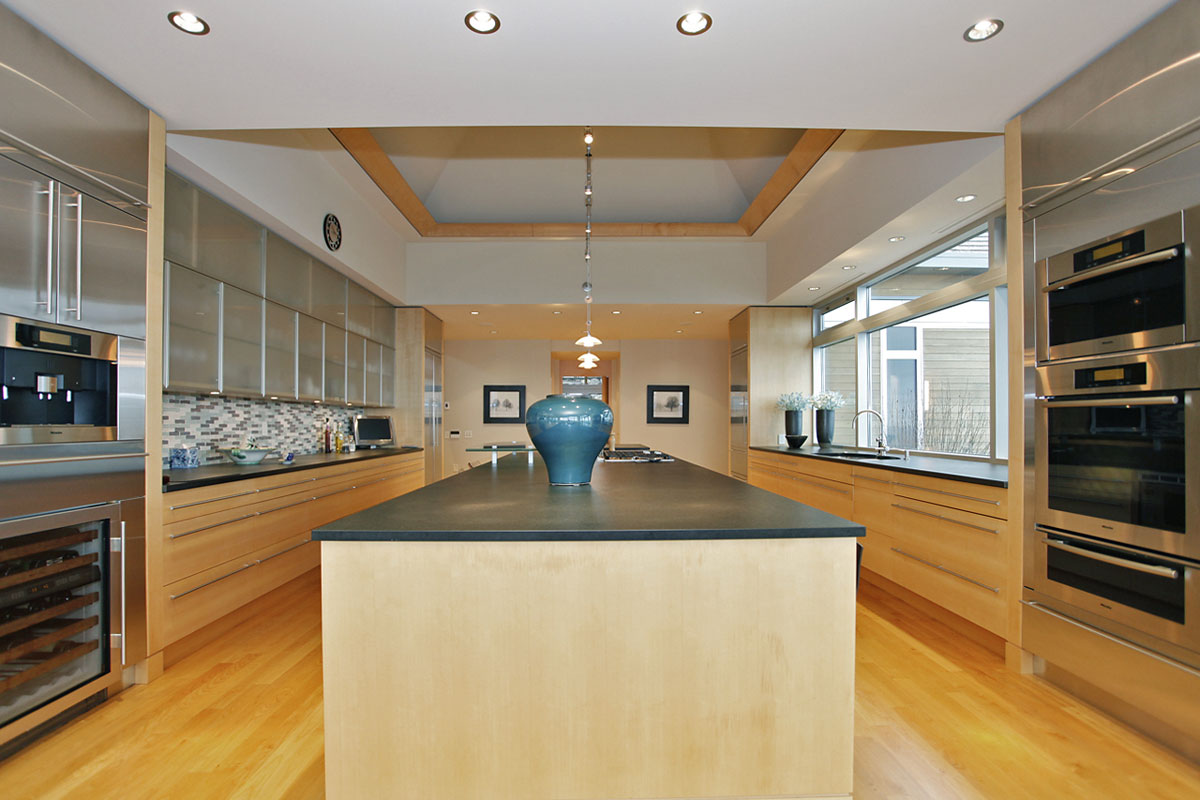 kitchen looking north