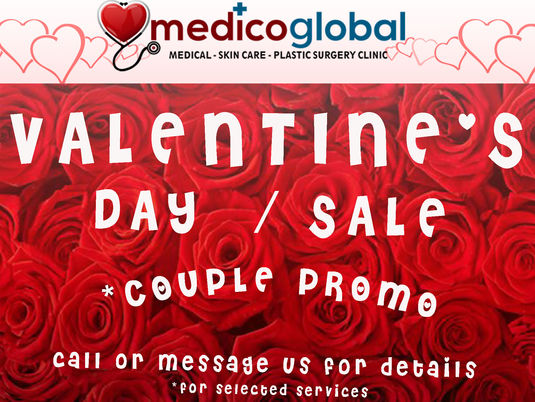Valentine's Day Promo at Medico Global Clinic Manila from Feb 14-15, 2020