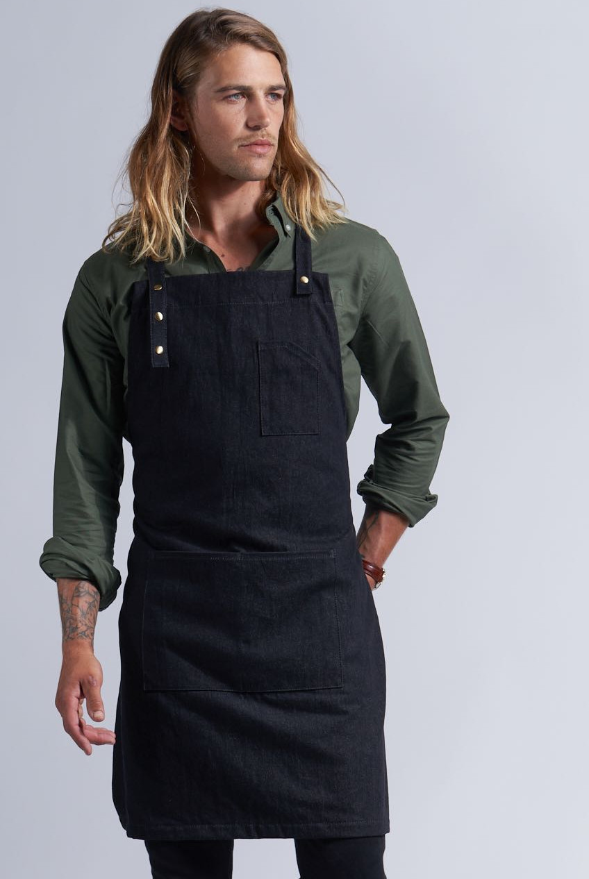 Lexton Black Denim Apron 1.jpg