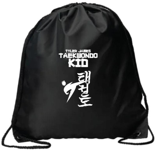 taegi Tyler James Taekwondo Kid String Drawstring Backpack | Tyler James