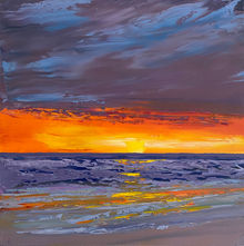 Vibrant Sunset, purple orange sunset, Ocean Sunset, Michael McGrady