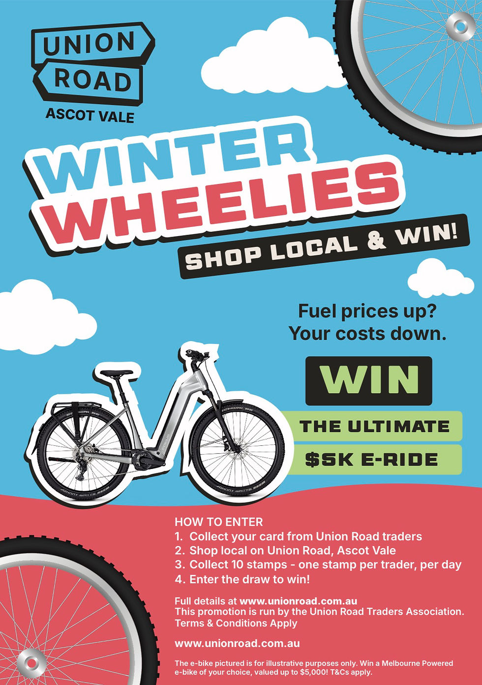 Shop local and win a 5K E-Bike this winter!