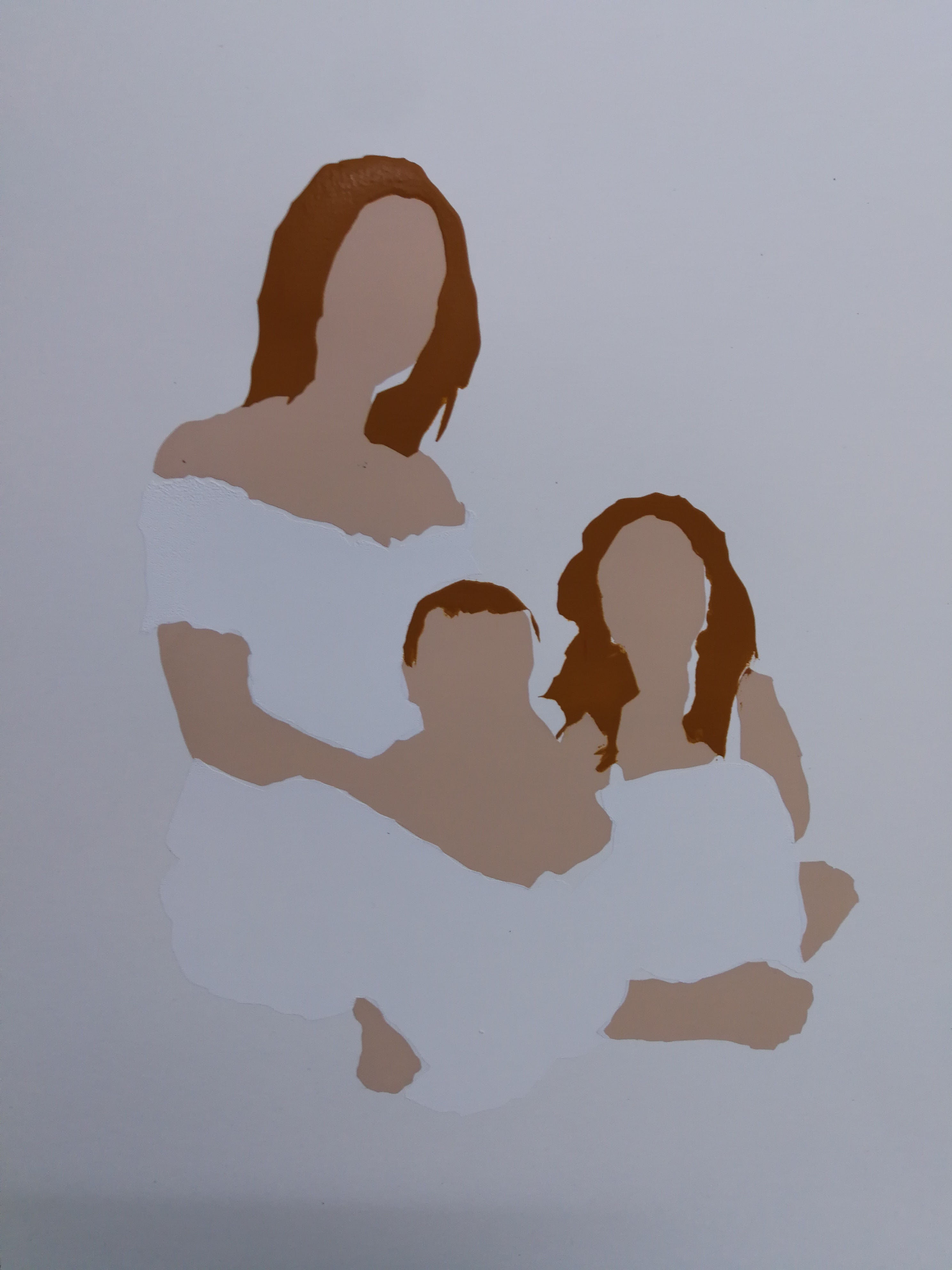 Family - white / Sari Fishman