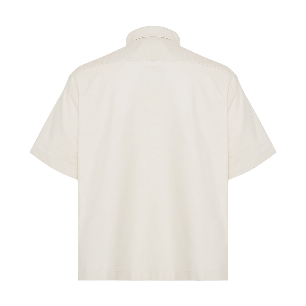 Thumbnail: Men's Oversized Semi-cropped Short Sleeve Shirt