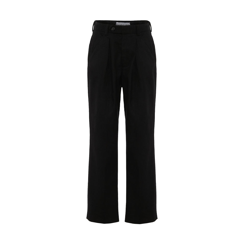 Thumbnail: Men's Twill Blend Relaxed Fit Trousers