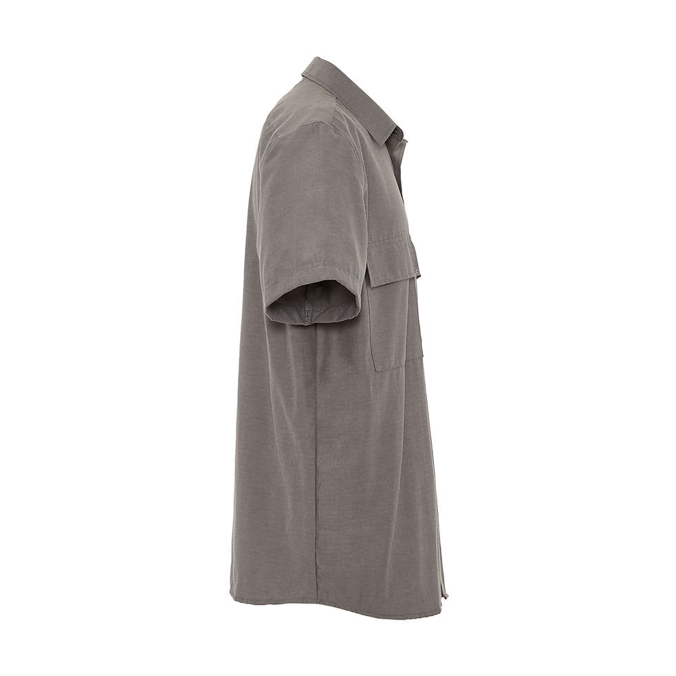Thumbnail: Men's Oversized Short Sleeves Button Down Shirt