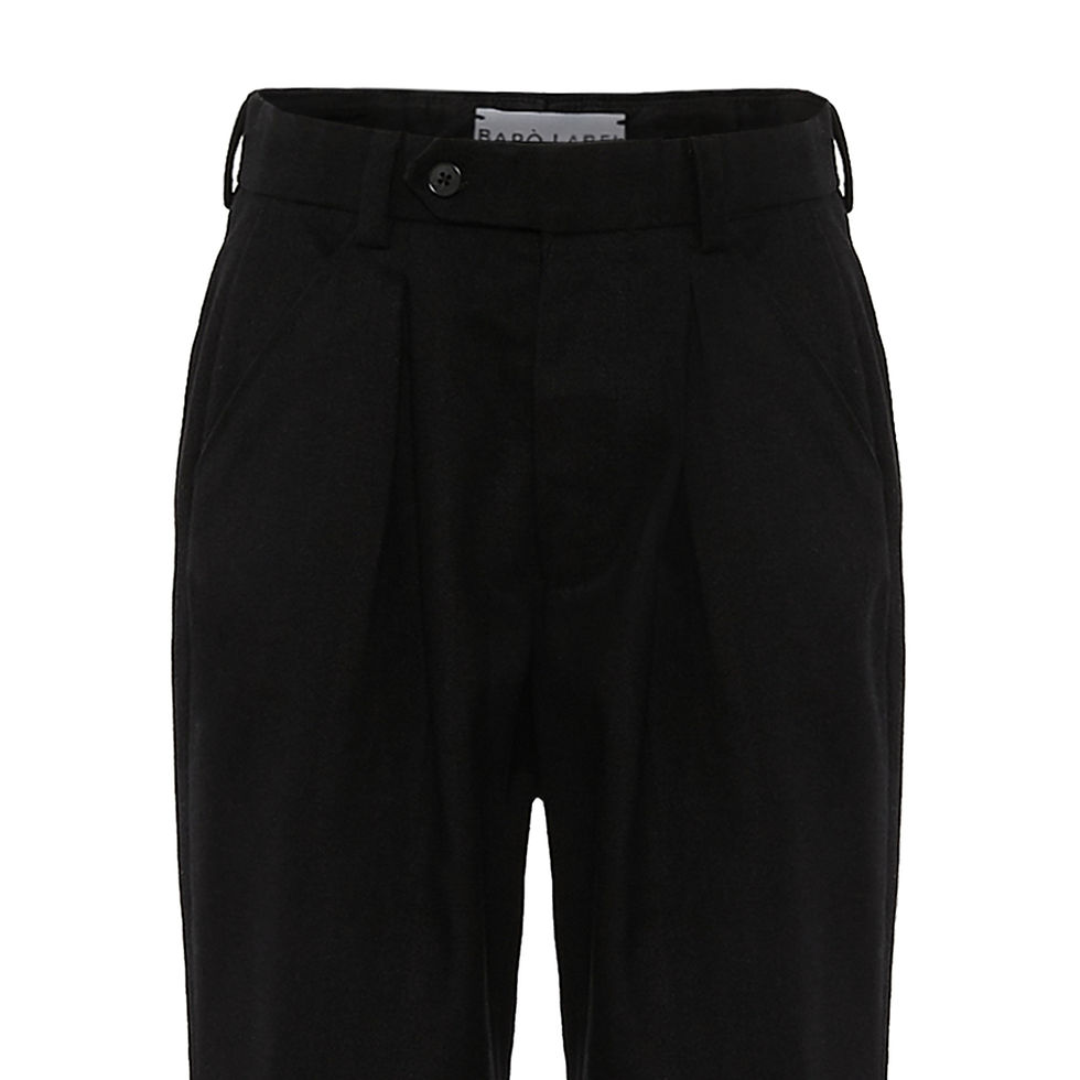 Thumbnail: Men's Twill Blend Relaxed Fit Trousers