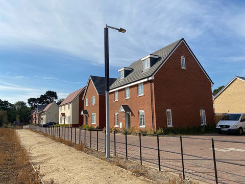 Solar Street Lights installed at housing development