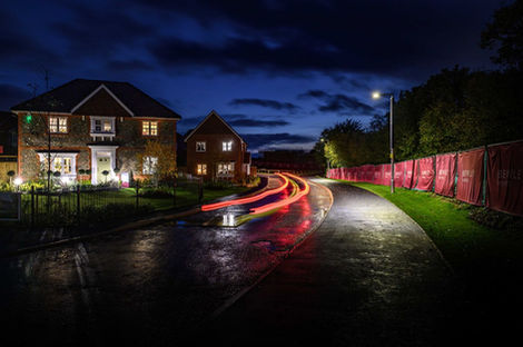 Solar Street Lights installed at housing development