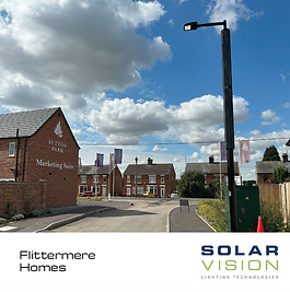 We installed Solar Street Lights for Flittermere Developments in Wisbech using our ASTRAL solar street lights. 100% off-grid.