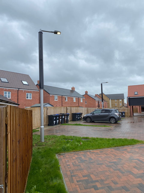 Solar Street Lights installed at housing development
