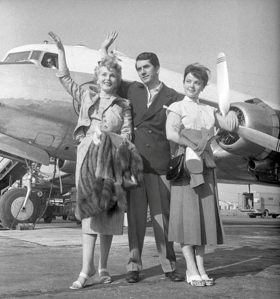 Zsa Zsa Gabor Daniel Gelin Christine Carrere - 09-09-1953