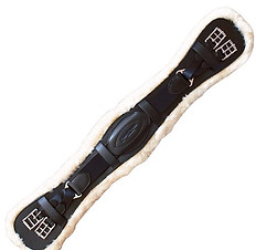 frank-baines-shaped-velcro-dressage-girth-with-sheepskin-liner