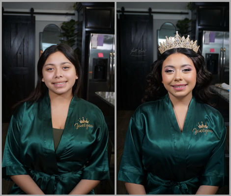 Quinceañera hair and makeup