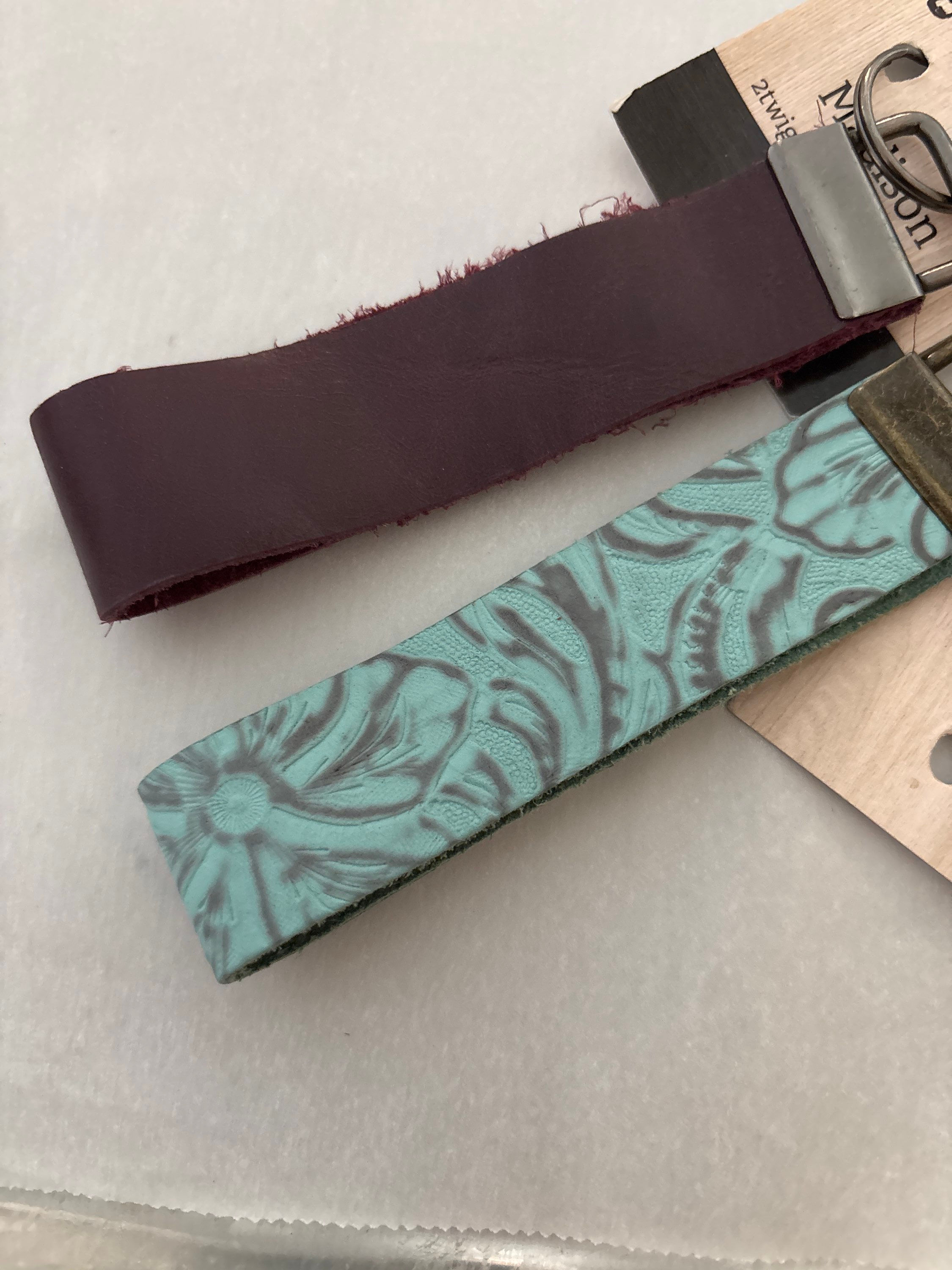 Leather Keychain without saying