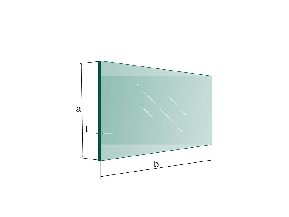 Miniatura: Vetro temperato e stratificato trasparente VSG/ESG - 16,76-100x97,5