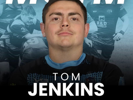 Tom Jenkins Man of the Match Award.
