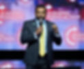 Kash Patel speaking at Turning Point (Image courtesy NY Times. John Locher/Associated Press)