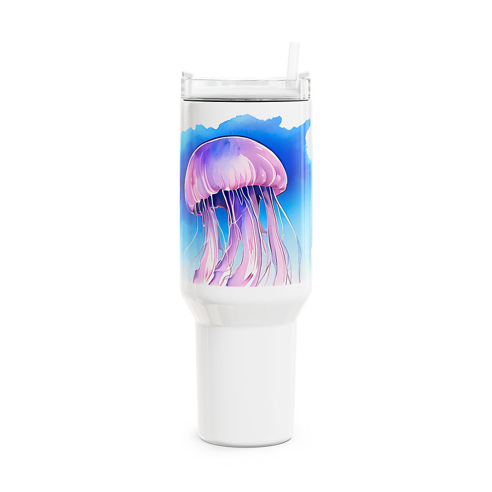 Watercolor Series: Jellyfish - Tumbler, 40oz