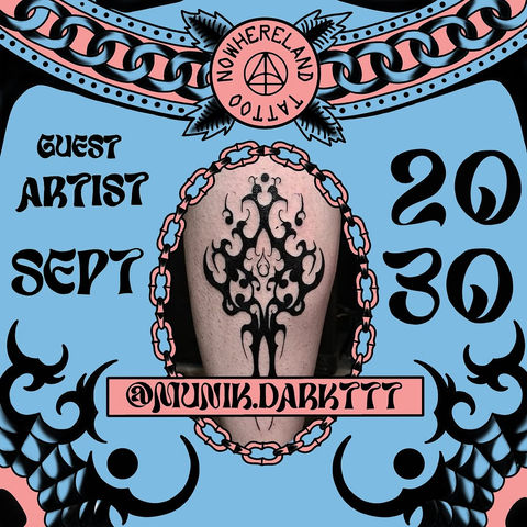 Guest artist poster 2 — Nowhereland Tattoo Berlin