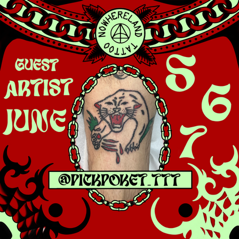 Guest artist poster 4 — Nowhereland Tattoo Berlin