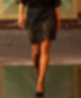 Black Brocade Stretch Skirt