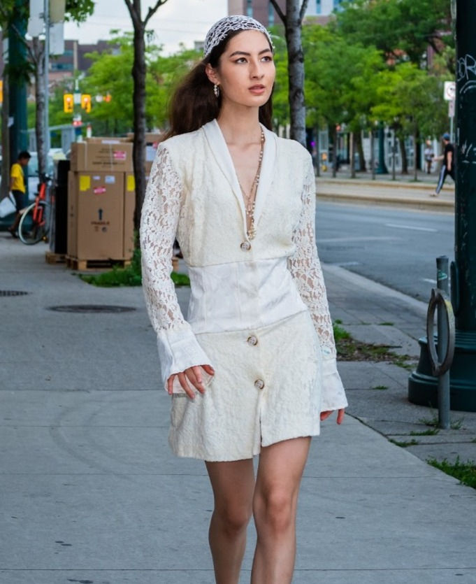 Infinite Ivory Blazer Dress