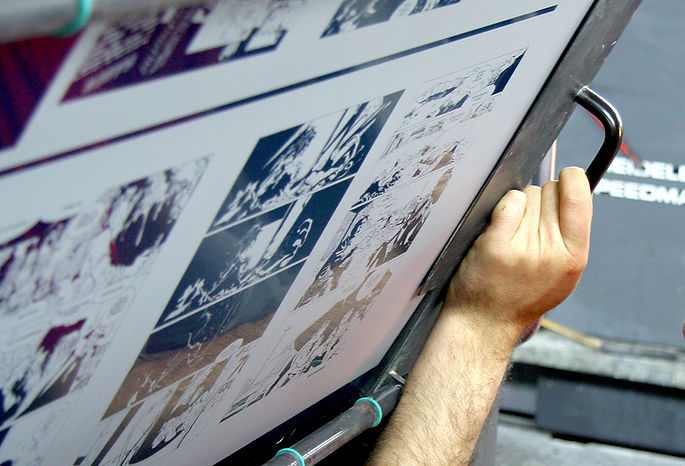 Printing Process Closeup
