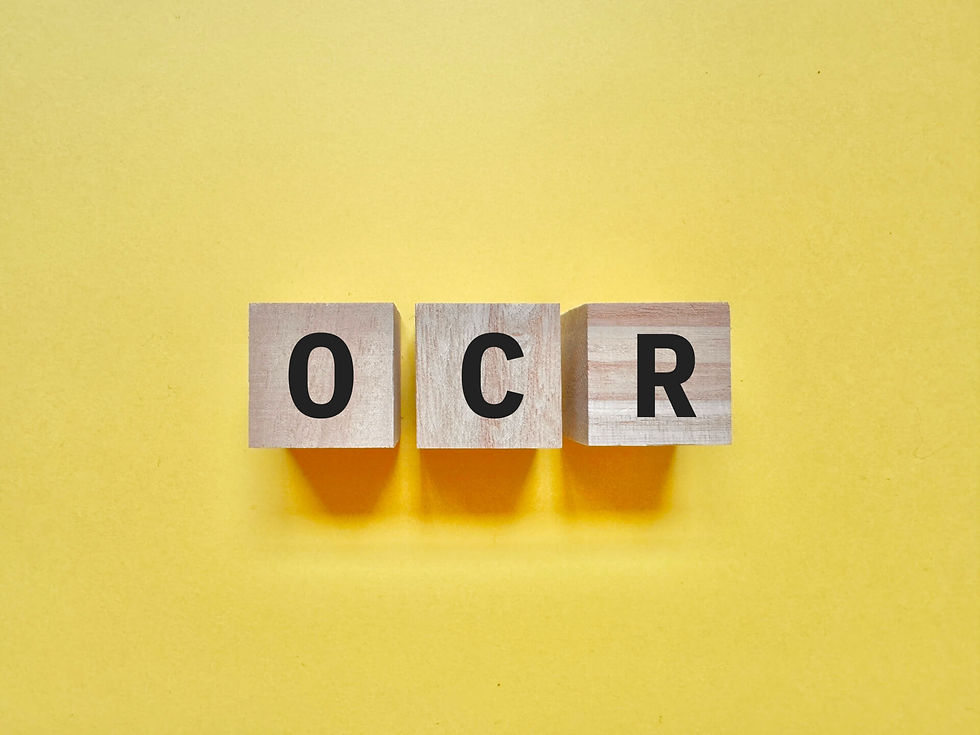 OCR技術の活用を示すイメージ