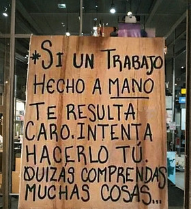 El trabajo te parece caro