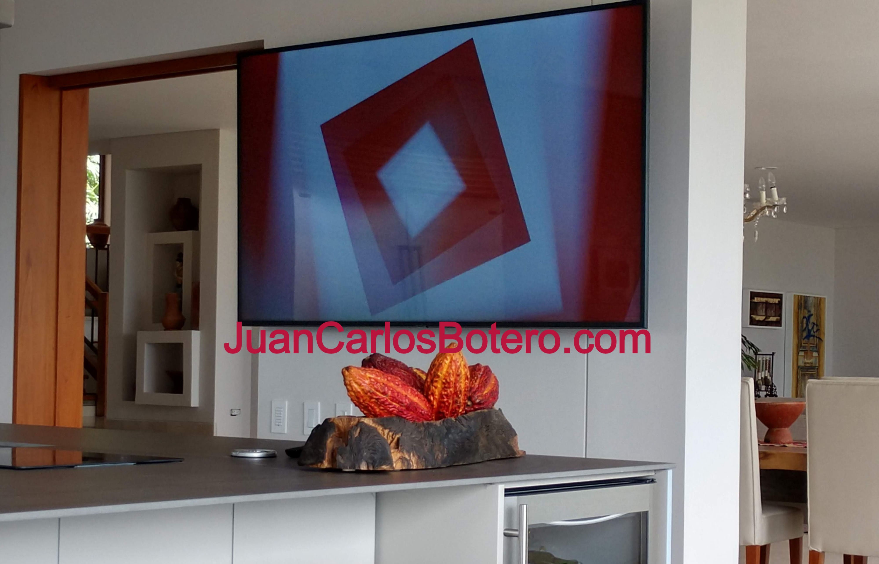 Tv de 70" En Cocina