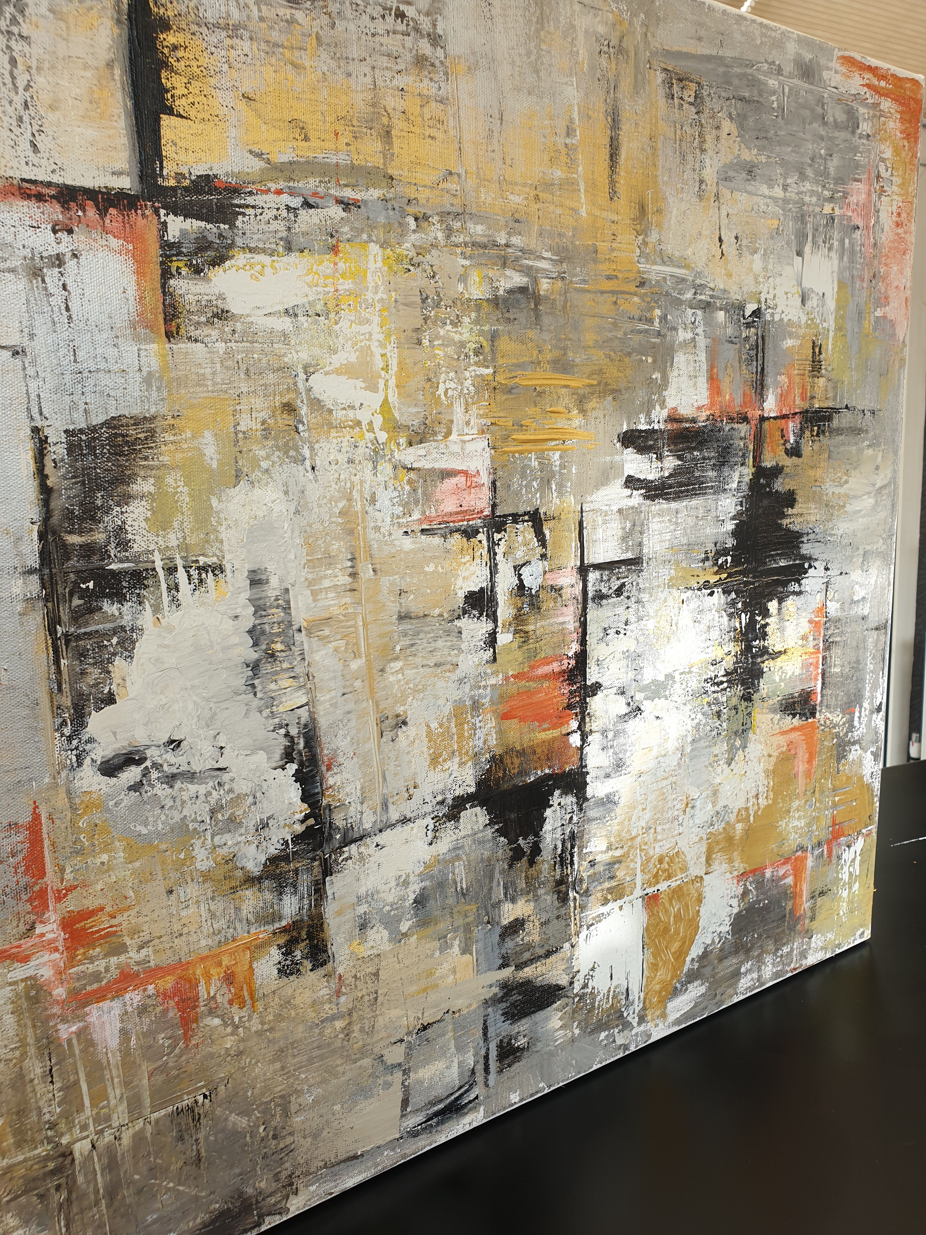 Fire & ice, 60 x60cm