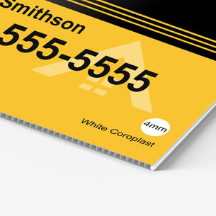 Printed rigid sign and car magnet