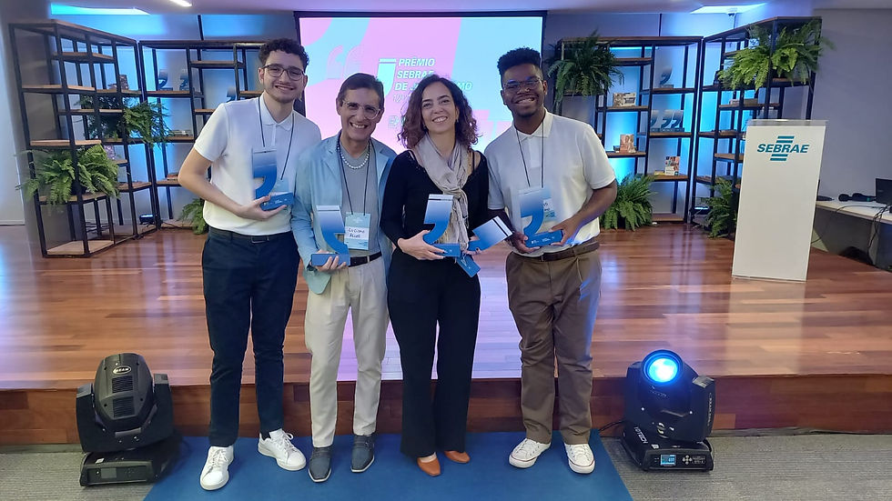 Da esquerda para direita: Kauhan Fiaux, Luciano Alves, Fernanda da Escóssia e Vinícius Feliciano - Foto: RAMPAS