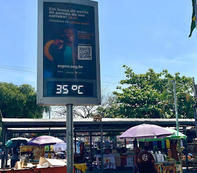 “O calor tá de matar”: a rotina dos trabalhadores do calçadão de Bangu
