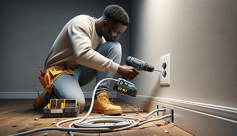 DALL·E 2023-12-12 16.36.45 - A realistic image depicting the drilling of a small 3_8 inch