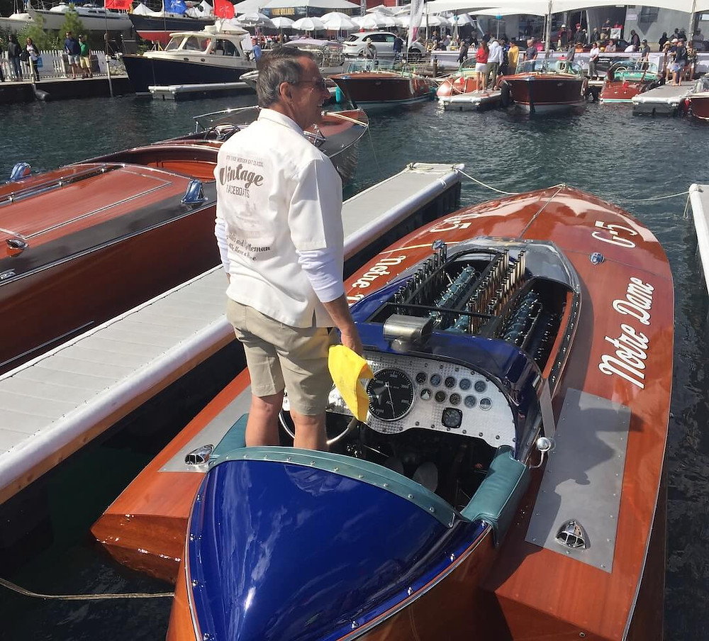 Dan Arena Standing on the 917 HP "Notre Dame"
