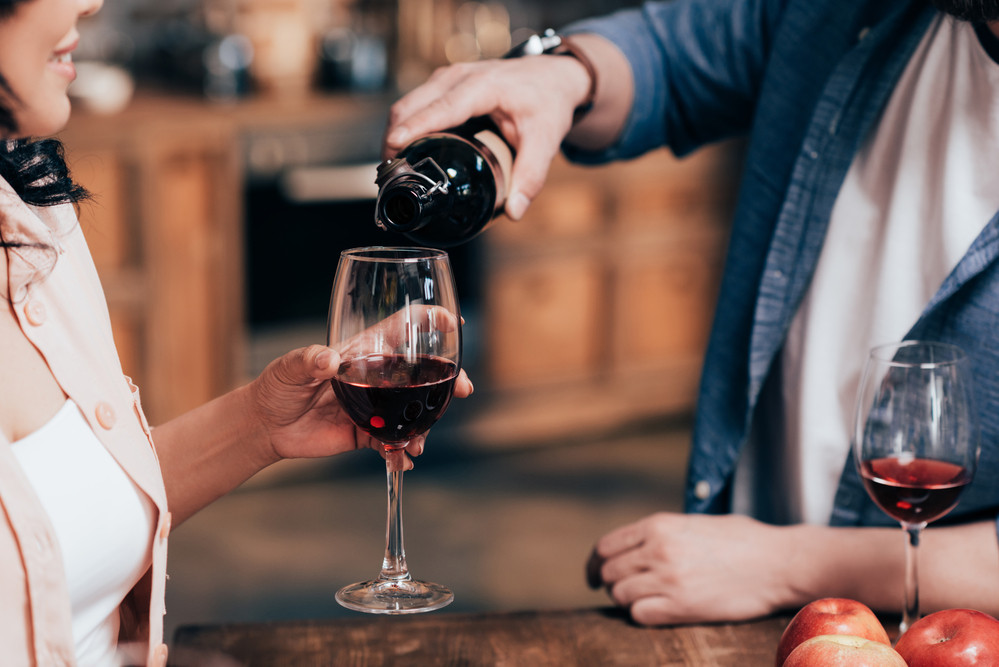 Couple Drinking Wine
