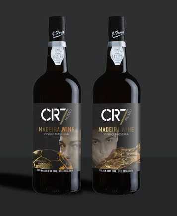 CR7 Madeira Wine label design, Cristiano Ronaldo Wine