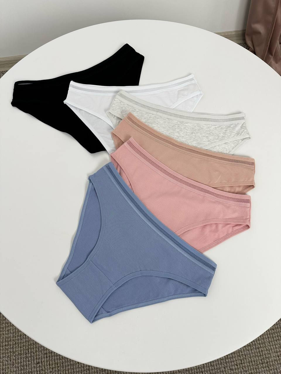 Класичні бавовняні сліпи з декорованою резинкою