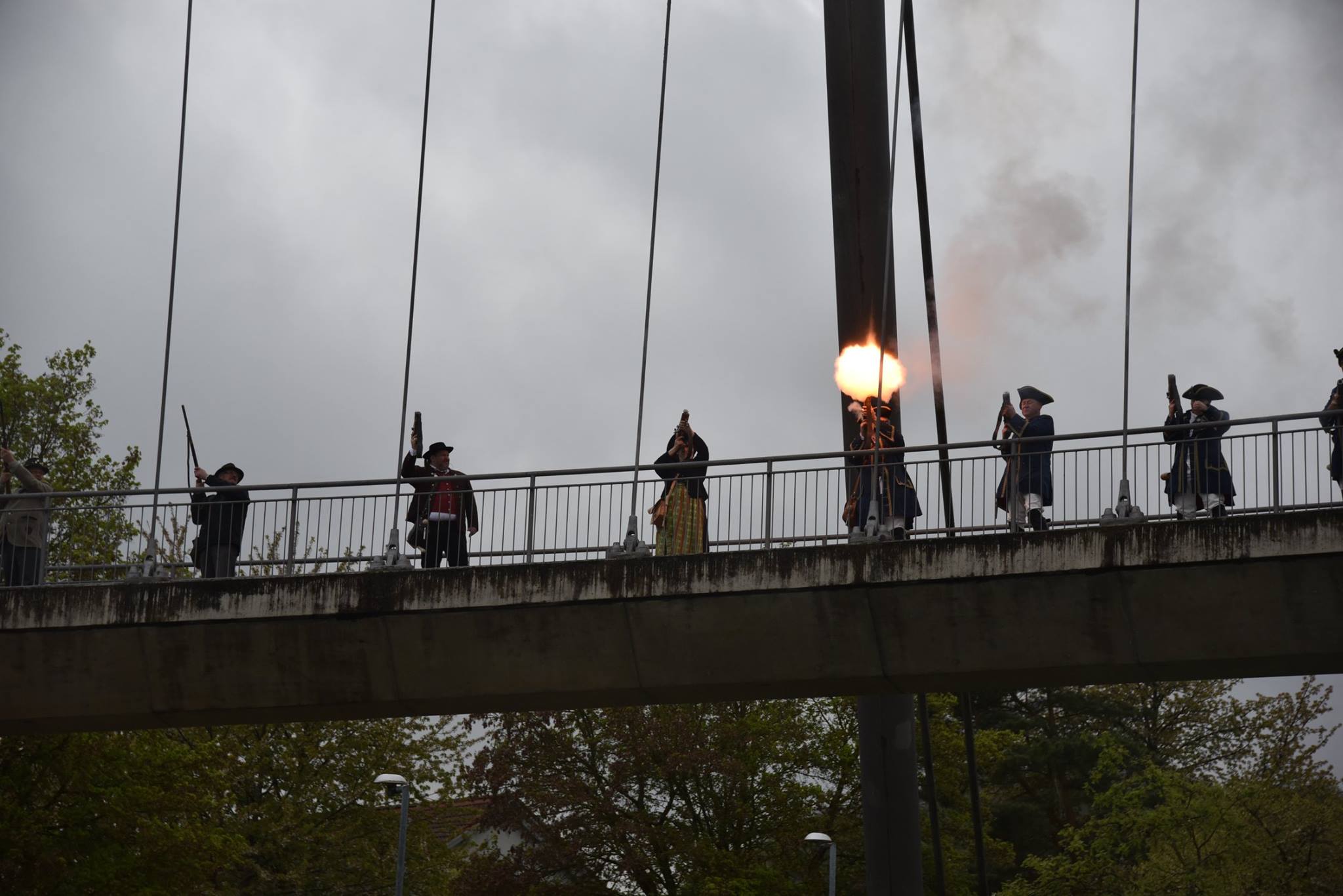 Böllern beim Bezirksschützentag