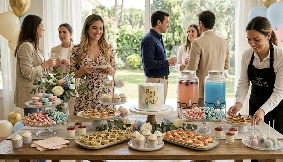Qué incluye un catering completo para Gender Reveal