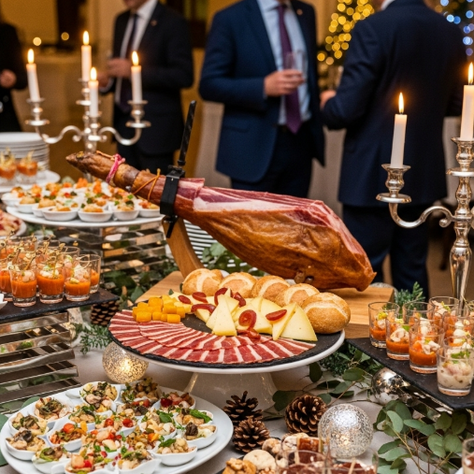 Catering temático para cenas de Navidad de empresa en Madrid
