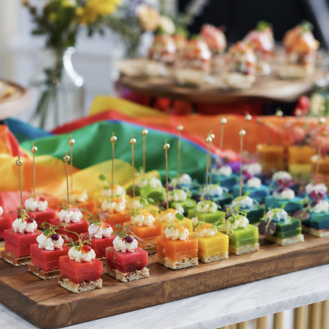 Ideas de comida para fiestas del Orgullo LGTBIQA+ en Madrid y eventos Pride