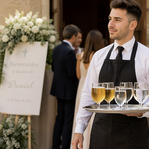 Servicio de camareros para bautizos pequeños en Madrid