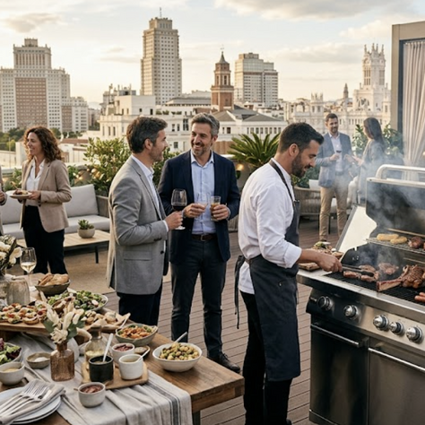 Barbacoa para empresas en Madrid: cómo organizar un team building con parrilla