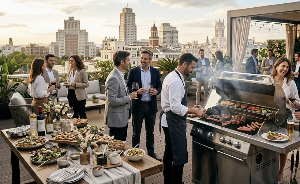 Barbacoa para empresas en Madrid: cómo organizar un team building con parrilla