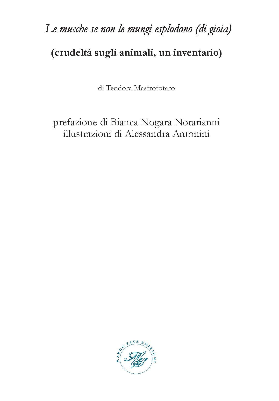Le mucche se non le mungi esplodono (di gioia)